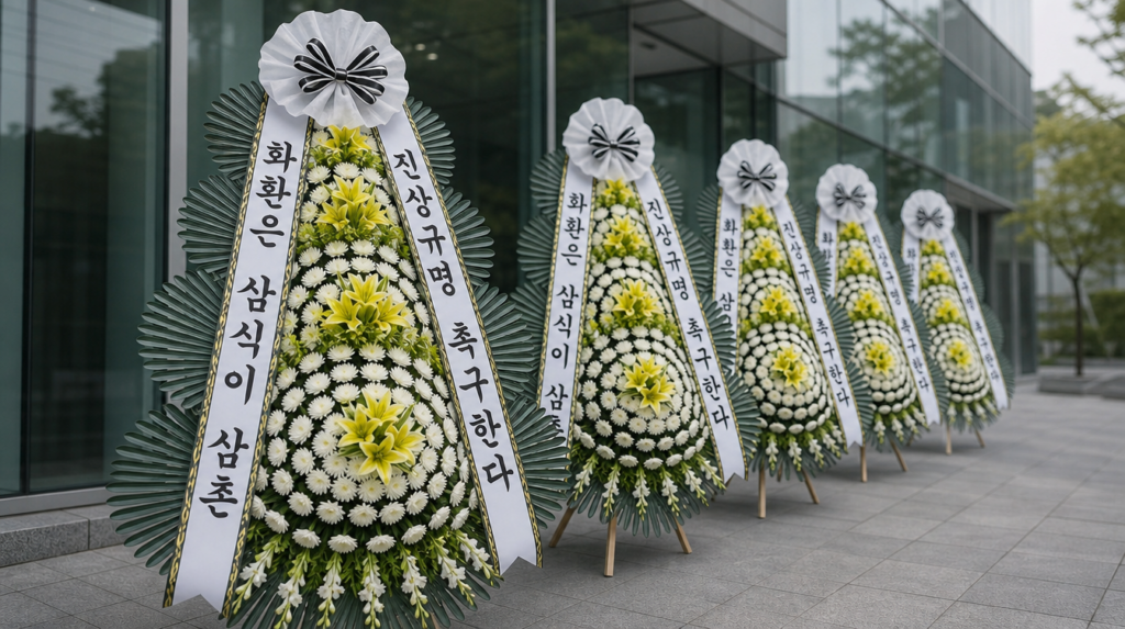 시위화환 문구